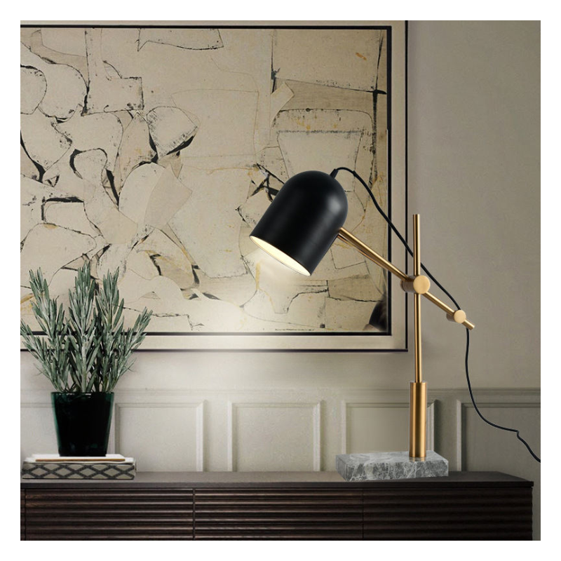 Amber Glow Table Lamp